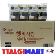 CJ BIBIGO SEAWEED 5GX8 1BOX TTALGIMART seaweed snack korean seaweed bibigo seaweed