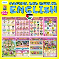Poster English Ana Muslim - Promosi Pesta Buku PBAKL My First ABC Verbs Home School Prepositions