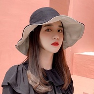 6.8,000 Times Repurchase Big Brim Hat Women Sun Hat Sunscreen Bucket Hat Korean Anti-Ultraviolet Fac