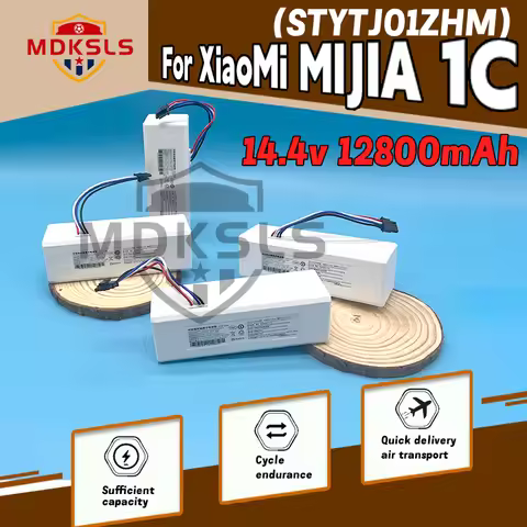 New MDKSLS 14.4V 12800mah P1904-4S1P-MM Battery pack For Xiaomi Mijia 1C STYTJ01ZHM Robot Vacuum Mop