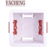 YACHENG Gypsum Board Lining Box, Junction Box Embedded Install Wall Socket Cassette, Durable 35/46mm