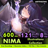 🔥 Digital Illustration Art - NIMA 🔥 Anime Figure | CG Art Digital Drawing Book | Smart Drawing Table