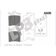 ELGRAND LPB e-PRO SEMI METALLIC FRONT BRAKE PAD NISSAN ELGRAND 2.5(ME51) & 3.5(E51)