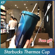 ฟรีของขวัญ5Pcs 2020 Starbuck Strawถ้วยสูญญากาศ304เหยือกสเตนเลสความร้อนฉนวนสูญญากาศขวดThermo 500MLวันเกิดของขวัญเด็กFriend Girl