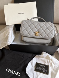 Chanel business affinity Medium 郵差包 Grey