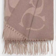 Coach 蔻馳 COACH 羊絨混紡 標誌性圍巾 CU807 灰色 - # GREY