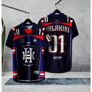 HALAKIRI SABAH JERSEY (NFL INSERT BERSULAM) (LYCRA) (NEGERI EDITION) 2024 Tshirt Lelaki Lengan Pende
