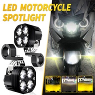 For BMW K1600 R1200G Motorcycle Headlight 80W Led Auxiliary Spotlight Headlamp Universal Dual Color 