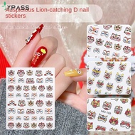 CYREAL 3d 5d Spring Festival Sticker Lion Dance Nail Art Sticker 2024 High-quality Materials, Non-toxic, Environmentally Friendly, Skin-friendly Nail Foil Stickers For Children Adults
