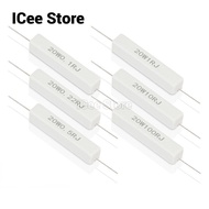 2Pcs 20W Cement Resistor SQP 0.1R-470R 1R 2R 2.2R 2.5R 3R 4R 5R 8R 10R 30R 33R 200R 470R Ohm
