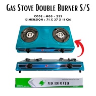 [NEW]MGS-233 GAS STOVE DOUBLE BURNER S/S /GAS STOVE/ DOUBLE BURNER / STOVE