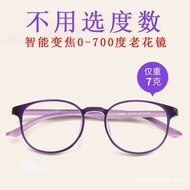 glasses  眼镜  老花眼镜中老年高清智能变焦100-700度女时尚超轻老花放大镜4/26眼镜精品店