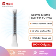 Deerma FD140W Electric Tower Fan Wide & Far Air Supply 3 Wind Modes 55° Oscillation Slim Space-Savin