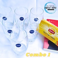 Set of 6 Luminarc Premium Glass Cups 330ml [Refund if broken upon receipt]