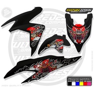 TRANSPARENT STRIPING VARIO NEW GEN 1 JAPANESE ARAI MOTIF NEW NEWEST VIRAL MOTORCYCLE STICKERELEGAN