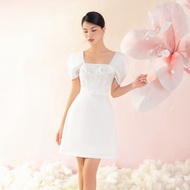 OLV - Đầm Kylie Puff Sleeve Embro