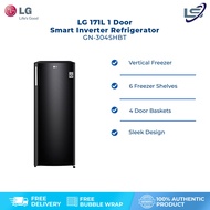 LG 171L Smart Inverter Upright Freezer GN-304SHBT | 6 Freezer Shelves | 4 Door Baskets | Sleek Design | Freezer with 1 Year Warranty