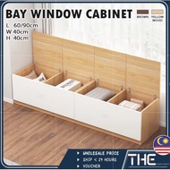 (PROMO) Window Cabinet Storage Balcony Cabinet Storage Cabinet Minimalist Style MDF (L60/90 x W40 x 