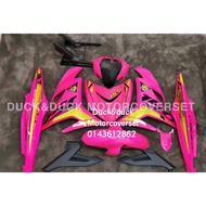 Y15ZR CHROME PINK MOTOR COVER SET (MERDEKA PROMOTION)