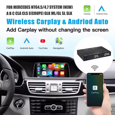 CARABC Wireless CarPlay Android Auto Fits For Mercedes A B C E S SL CLA CLS GLA GLK SLK ML Sprinter