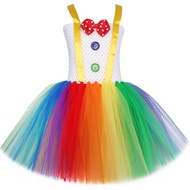 Funny Circus Clown Costume For Girls Carnival Party Dresses Naughty Joker Cosplay Halloween Costume