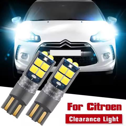 2pcs LED Clearance Light Parking Bulb Lamp W5W T10 194 5W5 Canbus For Citroen Berlingo C1 C2 C3 Pica