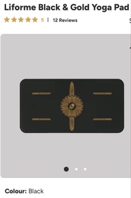 Liforme Black and Gold Yoga Pad / Mat