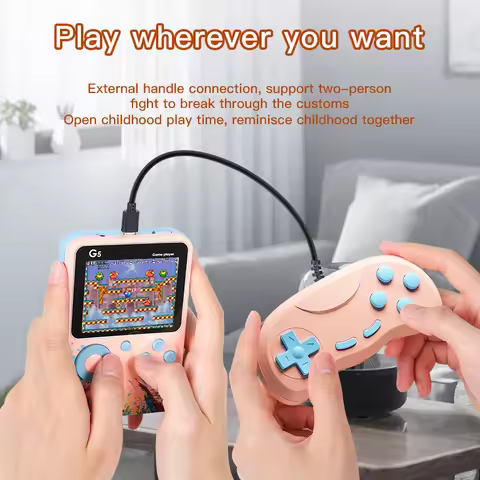 G5 500 in 1 MINI Game Handheld Game Players Portable Retro Video Console Boy 8 Bit 3.0 Inch Color LC