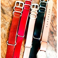 Talijam Nato Strap Leather 18mm,20mm,22mm,24mm