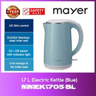 Mayer MMEK1705-BL 1.7L Electric Jug Kettle (Blue) WITH 1 YEAR WARRANTY