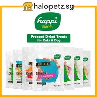 Happi Skippi Just Freezed Dried Treats for Dogs & Cats - Chicken | Salmon | Pumpkin | Cranberry
