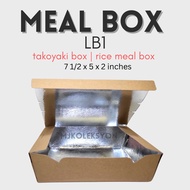 50pcs Meal Box Lunch Box LB1 and Divider Tray for Lb1 Foil Laminated