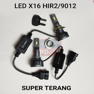 LAMPU LED MOBIL X16 SUPER TERANG H4 H11 H16 H1 H7 H8 H9 HB3 HB4 65 WATT