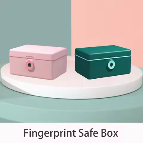 Fingerprint Safe Box Money Cash Coin Jewelry Security Storage Box Office Household File Secret Hidde