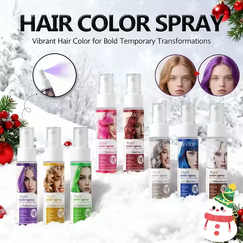 Temporary Hair Color Spray Hair Coloring Dye Spray 8 Colors for Men Women Kid Party Christmas Cospla