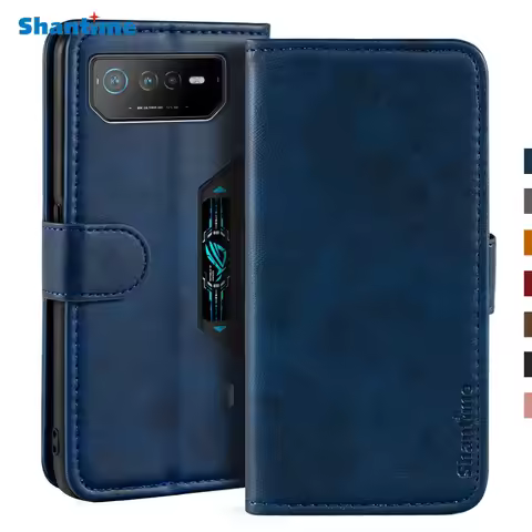 Case For Asus ROG Phone 6 Case Magnetic Wallet Leather Cover For Asus ROG Phone 6D Stand Coque Phone