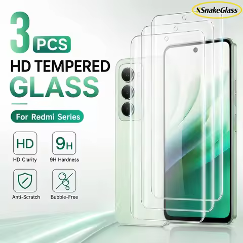 3PCS HD Tempered Glass For Redmi Note 15 Pro 5G 12S 11S 10 Pro Max 10S K70 Pro K30 15 14C 13X Easy I