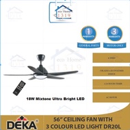 [ 56" ] Deka Ceiling Fan DR20L with Ultra Bright LED Light (replacement V5) Similar Elmark Swift