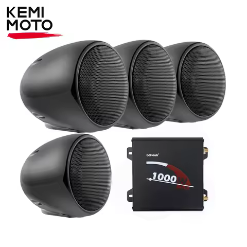 Motorcycle Bluetooth Speaker Waterproof Audio MP3 Player 4 Channel 3.5 Inches USB Music Stereo Sound