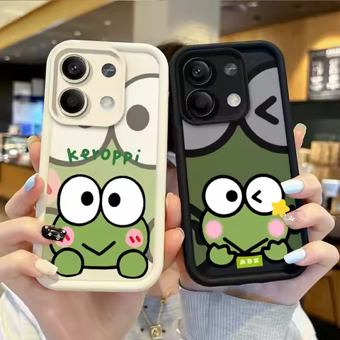 Sanrio Kero Kero Keroppi Phone Case For Redmi Note 13 12 Pro Plus Note 13 12 11 10 9 Pro 14C 12C 10C