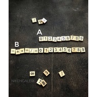 SKREBEL WOODEN NUMBERS