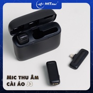 Mic không dây MTMAX J13 dành cho điện thoại gọn kết nối nhanh pin khỏe bật tắt lọc ồn micro ghi âm