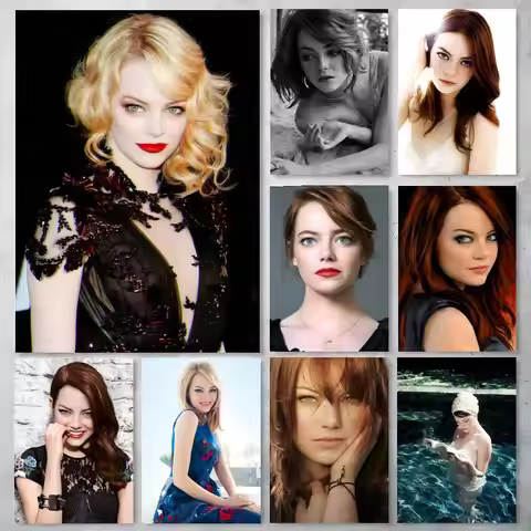 E-Emma Stone Poster High-definition posters, wall art for living room and home decor. Modern home an