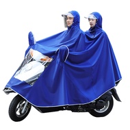 Universal Double เสื้อกันฝนแบบมีฮู้ดกันน้ำ Rain Cape Coat Rain Cape เหมาะสำหรับรถจักรยานยนต์สกู๊ตเตอ