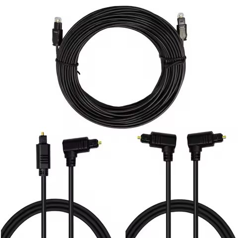 90 Degree Digital Optical Audio Cable Right Angle Toslink SPDIF Cable for Blu-ray Player Xbox Soundb