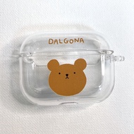 [Bear Bros] Cute Korean Design Transparent case for Airpod Pro