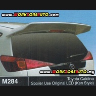 M284 Toyota Caldina Top Fiber Spoiler Use Original LED (Ken Style)