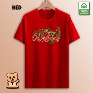 Merry Christmas Tshirt Baju Unisex 100% Cotton Men Baju Tshirt Lelaki Baju Perempuan Christmas4*S-5X