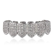 JINAO Grillz Diamond Grills for Your Teeth for Men Women 18K Gold Plated Iced Out Macro Pave Cubic Z