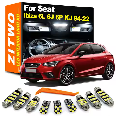ZITWO LED Interior Dome Map Light Bulb Kit For Seat Ibiza 6K 6L 6J 6P KJ II III IV V MK2 MK3 MK4 MK5